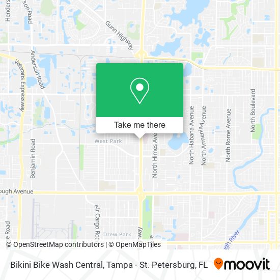 Mapa de Bikini Bike Wash Central