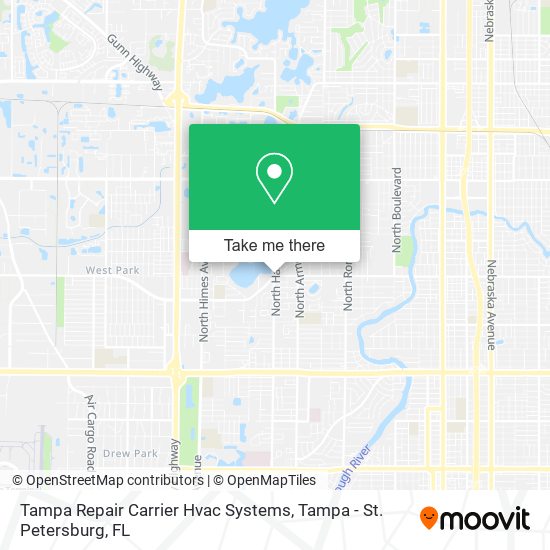 Mapa de Tampa Repair Carrier Hvac Systems