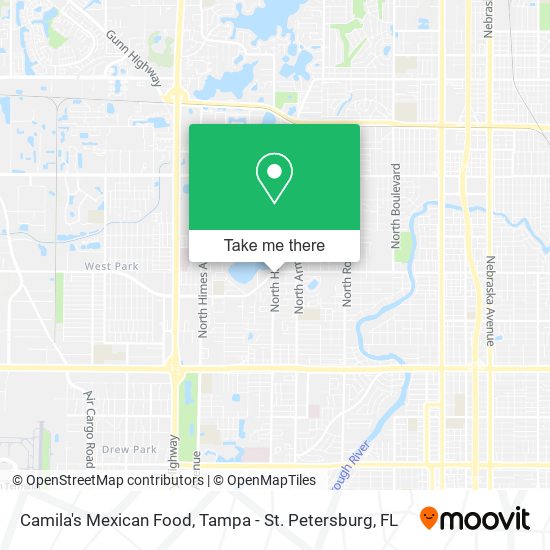 Camila's Mexican Food map