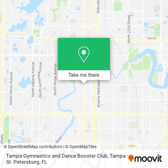 Mapa de Tampa Gymnastics and Dance Booster Club