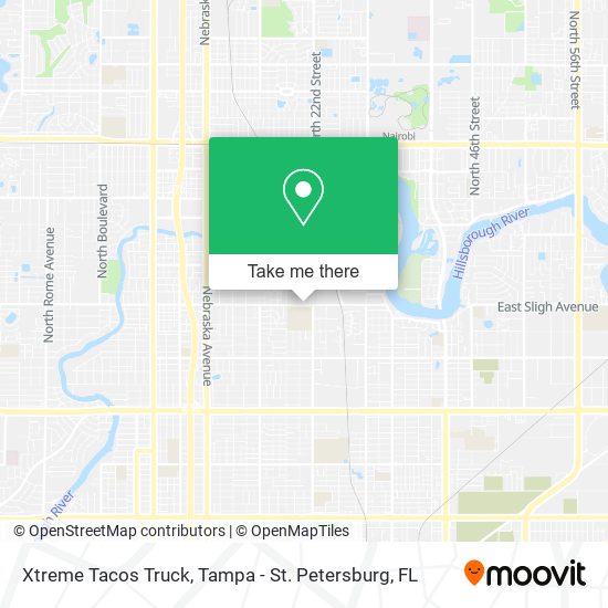 Xtreme Tacos Truck map