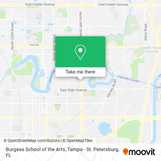 Burgess School of the Arts map