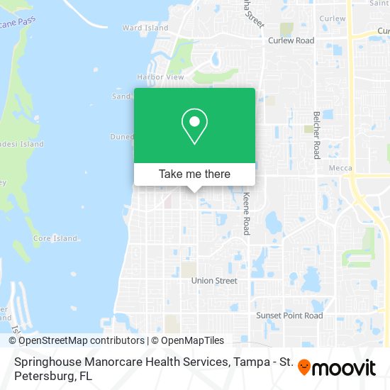 Springhouse Manorcare Health Services map