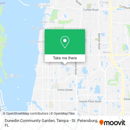 Dunedin Community Garden map