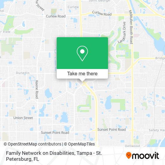Family Network on Disabilities map