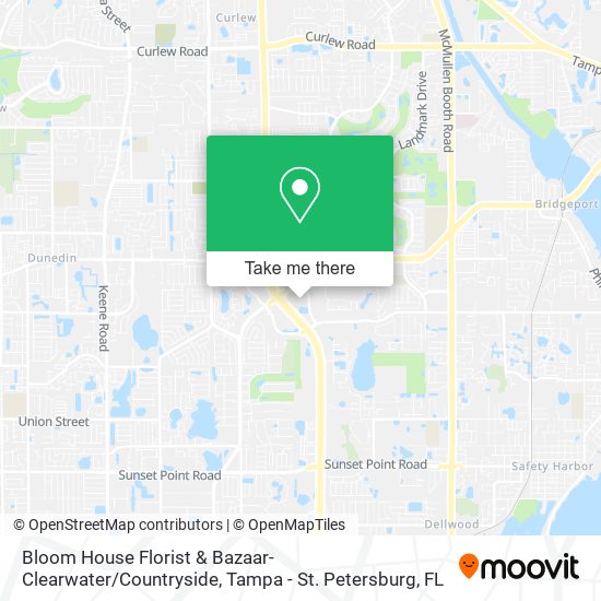 Mapa de Bloom House Florist & Bazaar- Clearwater / Countryside