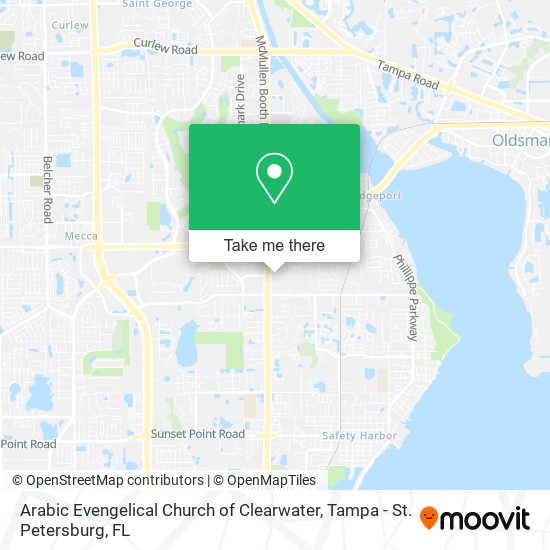 Arabic Evengelical Church of Clearwater map