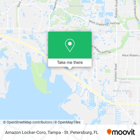 Mapa de Amazon Locker-Coro