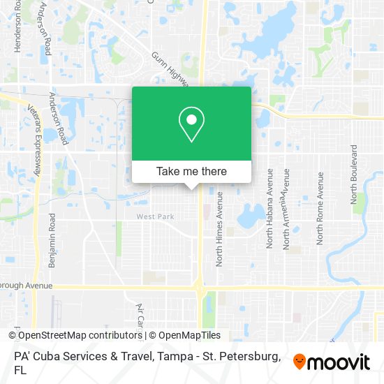 Mapa de PA' Cuba Services & Travel