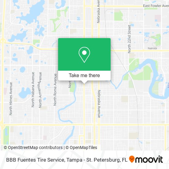 Mapa de BBB Fuentes Tire Service