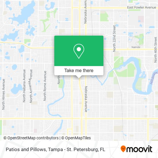 Patios and Pillows map