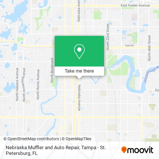 Nebraska Muffler and Auto Repair map