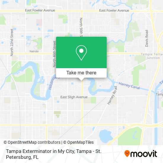Tampa Exterminator in My City map
