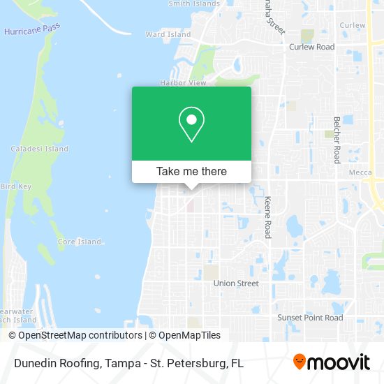 Mapa de Dunedin Roofing