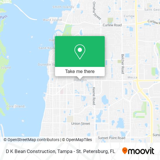 D K Bean Construction map