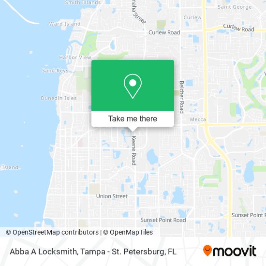 Abba A Locksmith map