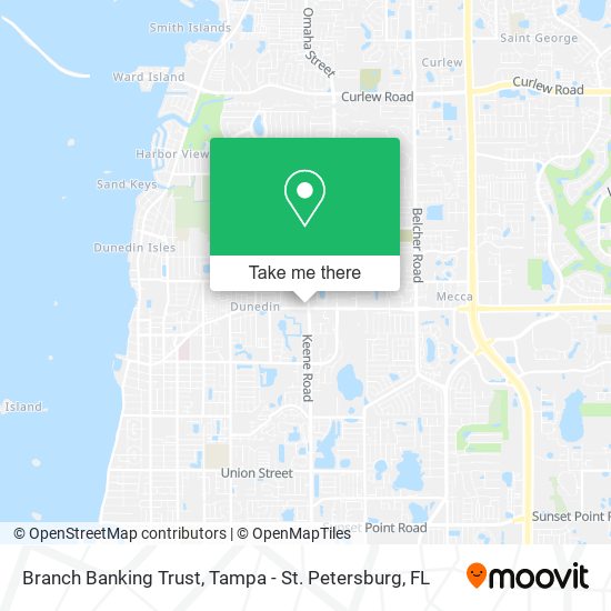 Branch Banking Trust map