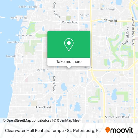 Clearwater Hall Rentals map