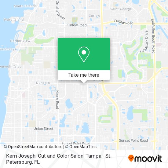 Mapa de Kerri Joseph; Cut and Color Salon