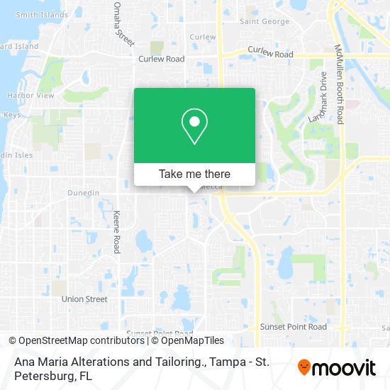 Mapa de Ana Maria Alterations and Tailoring.