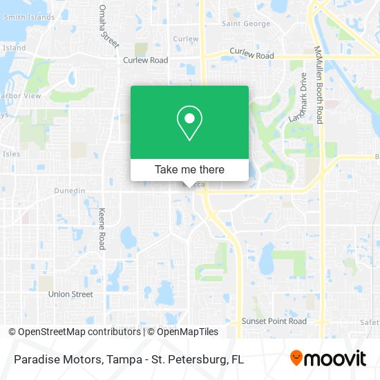 Paradise Motors map