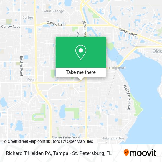 Richard T Heiden PA map