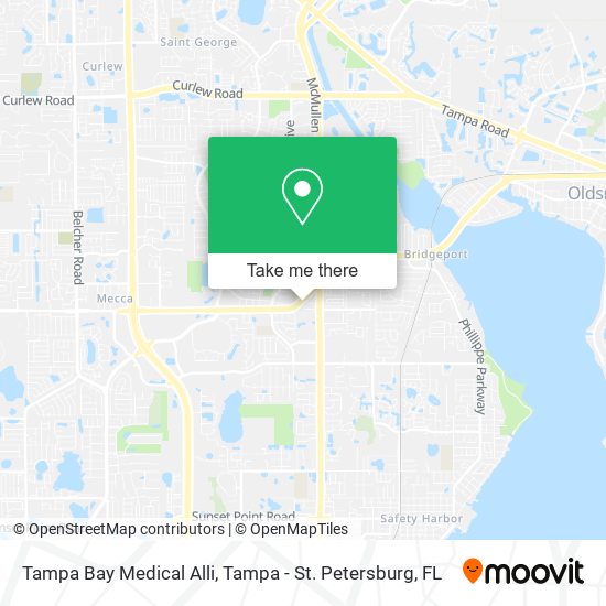 Tampa Bay Medical Alli map