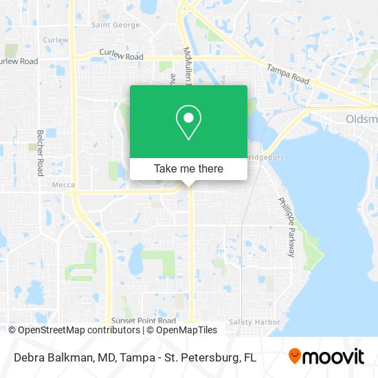 Debra Balkman, MD map