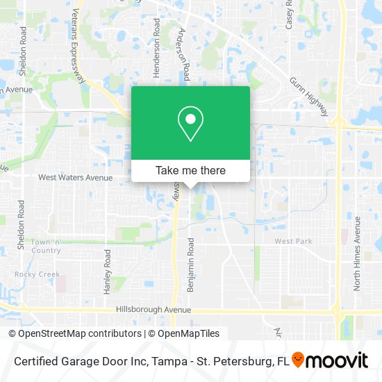 Certified Garage Door Inc map