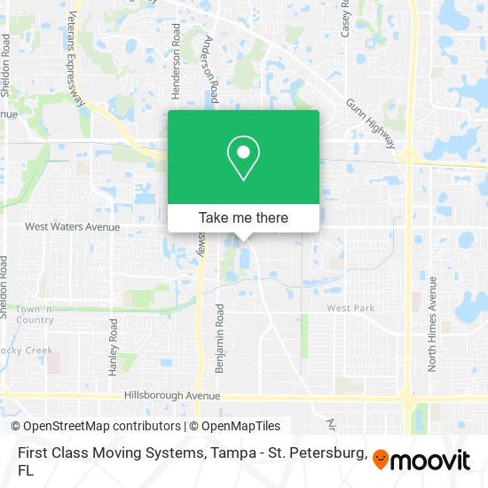 Mapa de First Class Moving Systems
