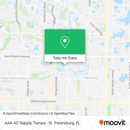 AAA AC Supply map