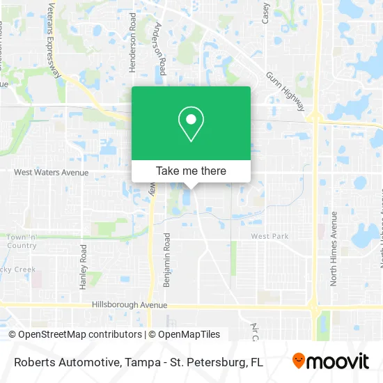 Roberts Automotive map
