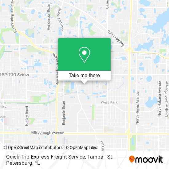 Quick Trip Express Freight Service map