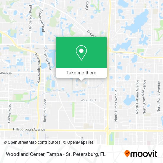 Mapa de Woodland Center