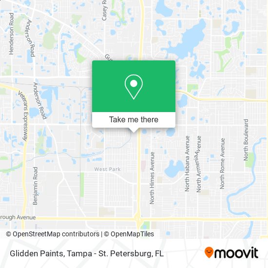 Mapa de Glidden Paints