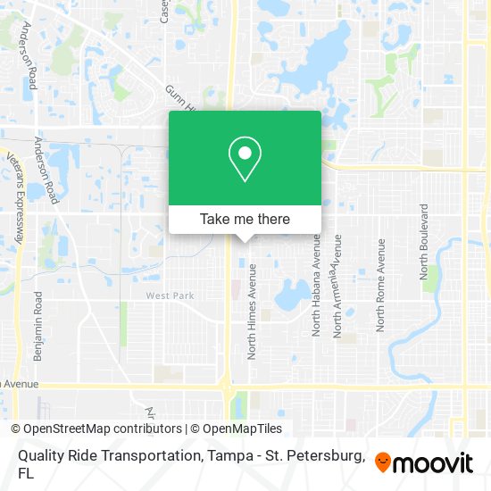 Quality Ride Transportation map