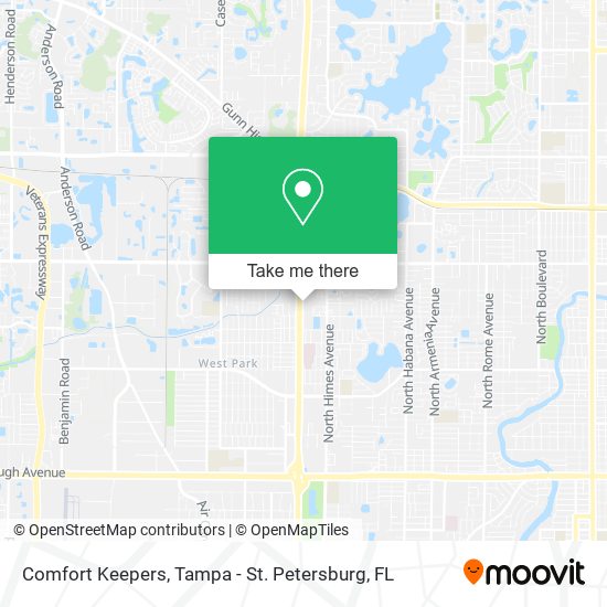 Comfort Keepers map