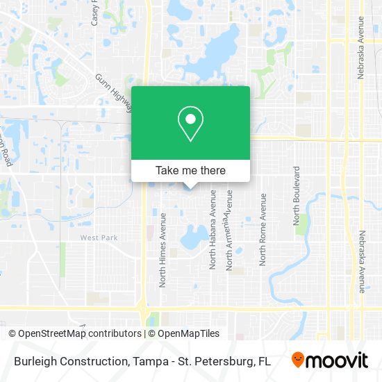 Burleigh Construction map