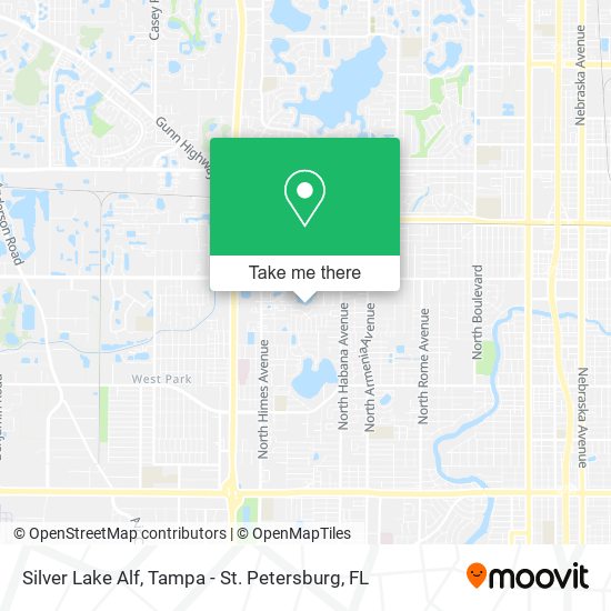 Silver Lake Alf map