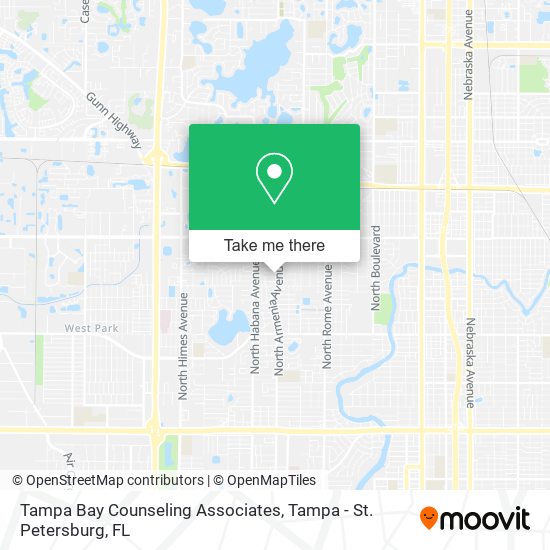 Mapa de Tampa Bay Counseling Associates