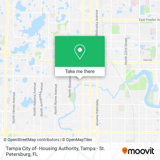 Mapa de Tampa City of- Housing Authority