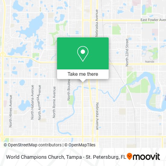 World Champions Church map