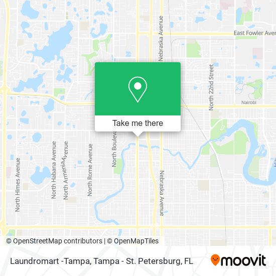 Laundromart -Tampa map