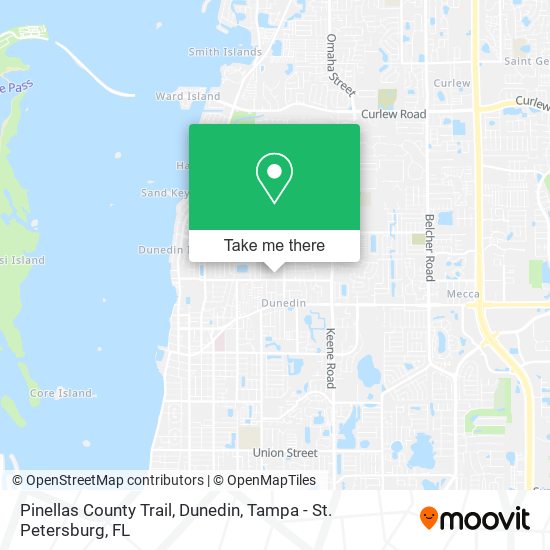 Mapa de Pinellas County Trail, Dunedin