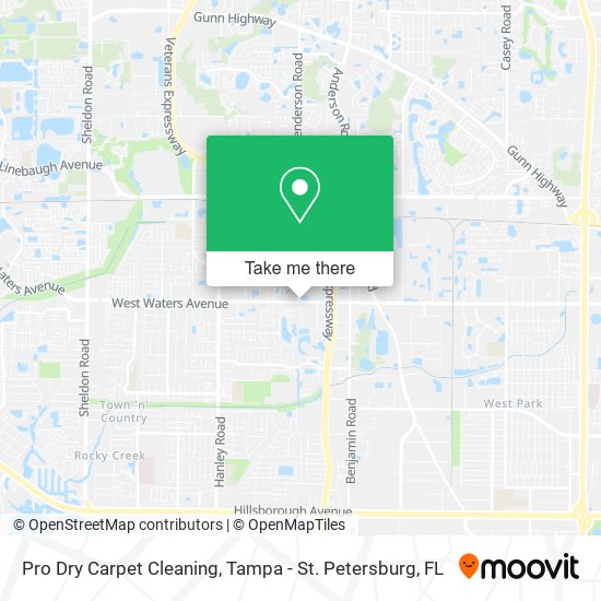 Pro Dry Carpet Cleaning map