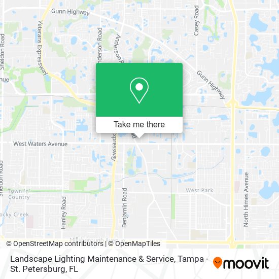Landscape Lighting Maintenance & Service map