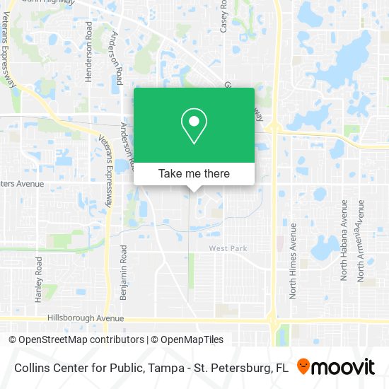 Mapa de Collins Center for Public