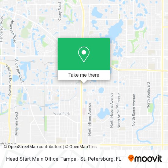 Head Start Main Office map