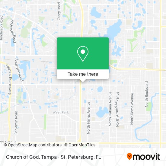 Church of God map