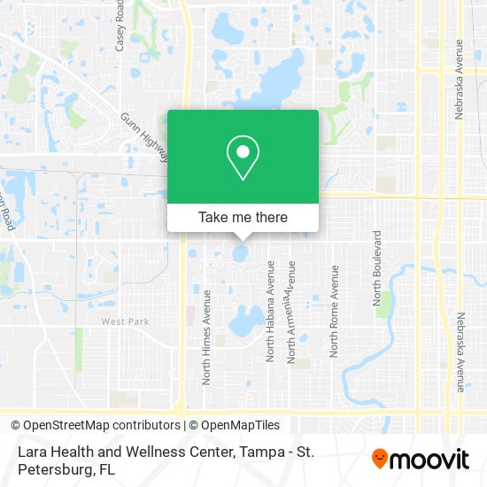 Mapa de Lara Health and Wellness Center